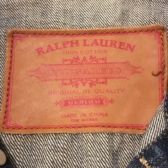Ralph Lauren Dungarees Trucker Denim Jean  Jacket in great used condition - Picture 4 of 4